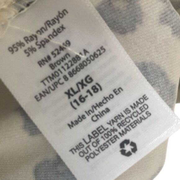 Time And Tru Leopard Print Women's Dress //XL - Picture 8 of 9